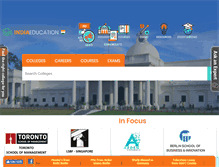 Tablet Screenshot of indiaeducation.net
